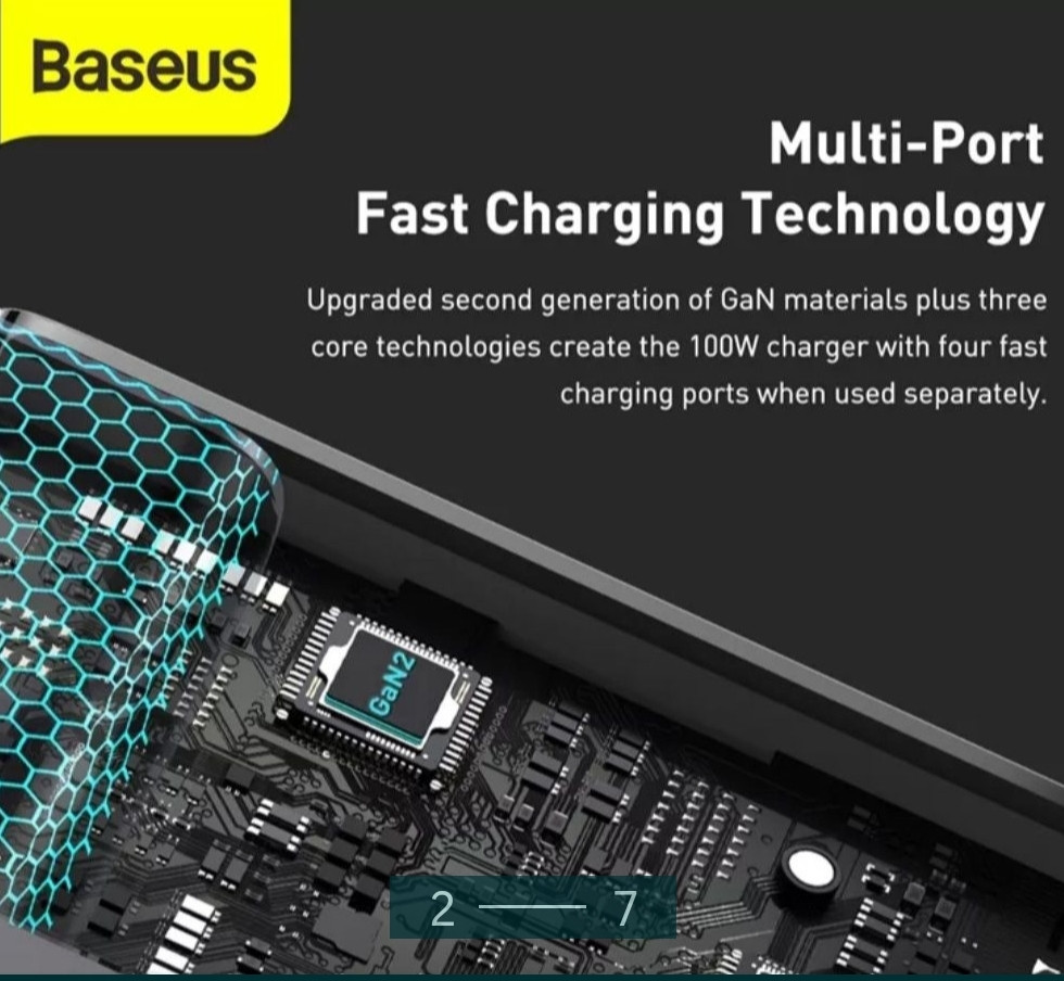 Зарядний пристрій: Baseus GEN 2 Pro Quick Charger.100W Київ - фото 2