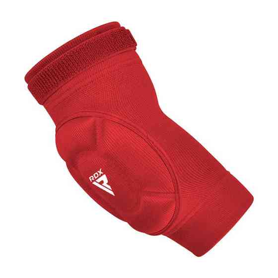 Налокітники спортивні RDX Hosiery Elbow Foam Red/White M Кам'янське