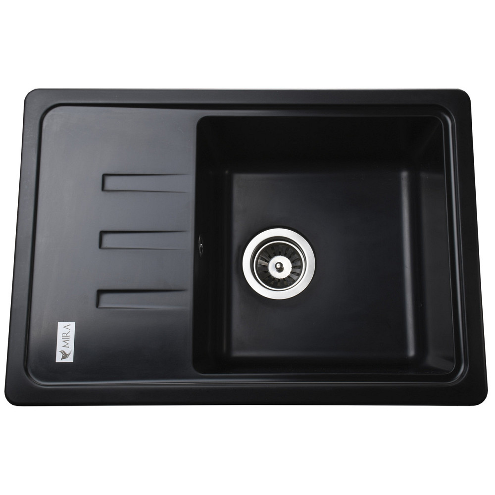 Гранитная мойка Mira MONTI черный 620 х 435 мм (000028784) Киев - изображение 1