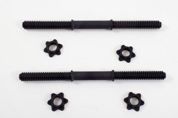 Грифи гантельні по 45 см з діаметром 30 мм 2 шт Гантелі, гирі, штанги та диски металопластикові Київ - фото 4