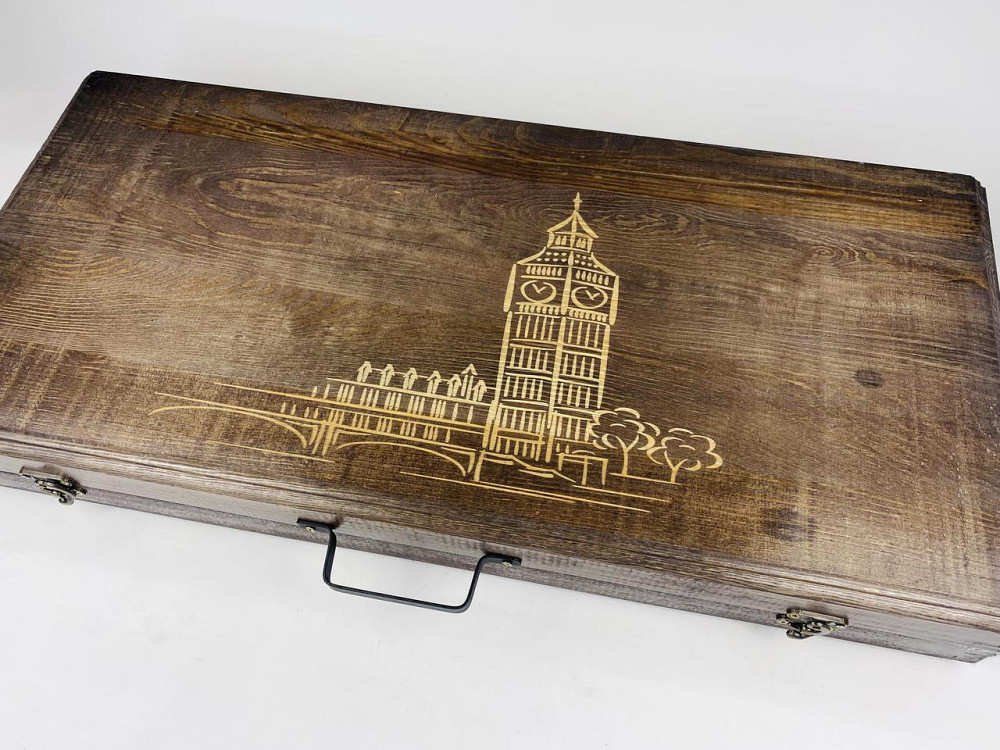 Подарунковий набір шампурів у дерев'яному кейсі СРІБЛО HAPPY DAYS Тернопіль - фото 8