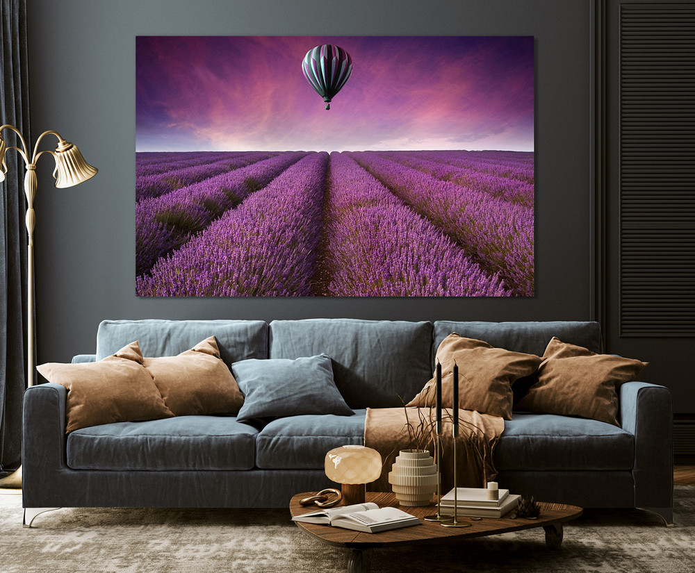 Картина полотно у вітальню / спальню  Поле Лаванди    MLP_396 ( 60х30см ) Київ - фото 3