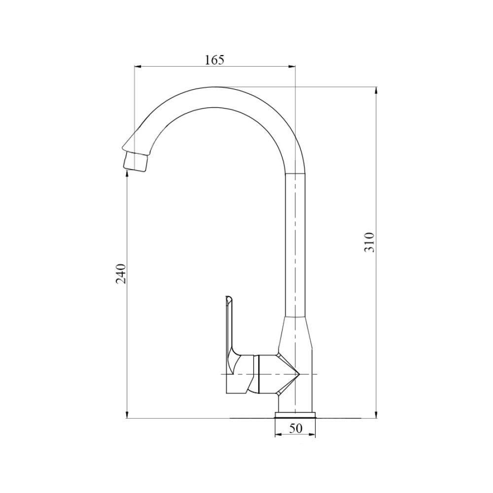 Змішувач для кухні Brinex 35W 007 Київ - фото 15