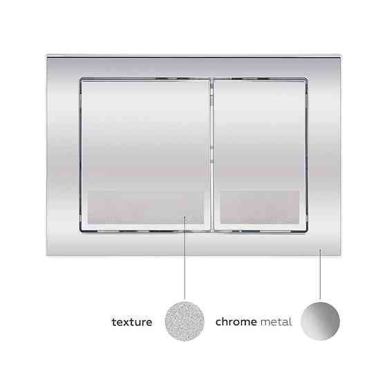 Набір інсталяція 4 в 1 Qtap Nest ST з квадратною панеллю змиву QT0133M425M06028CRM Київ