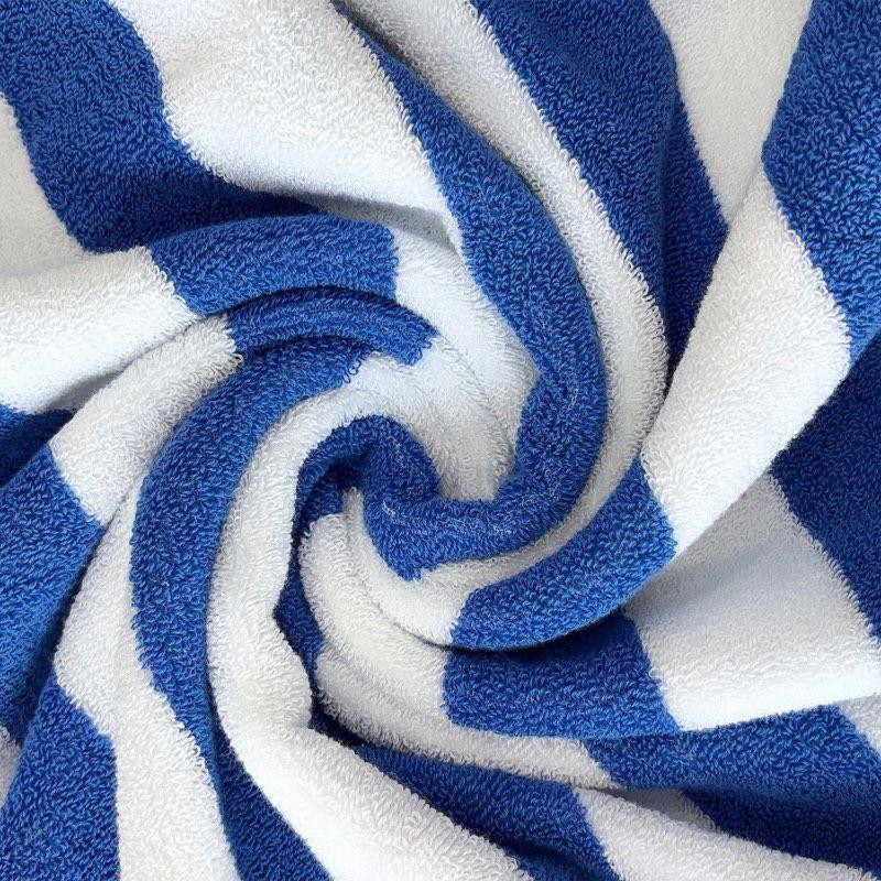 Рушник бавовна махра  Lovely Svi для пляжа, басейна, ванної, отелей, SPA, саун, XL (75 x150 см)  Біло - синій Київ - фото 2