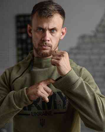 Тактическая флисовая кофта для мужчин военнослужащих в армии ВСУ олива Army L Киев