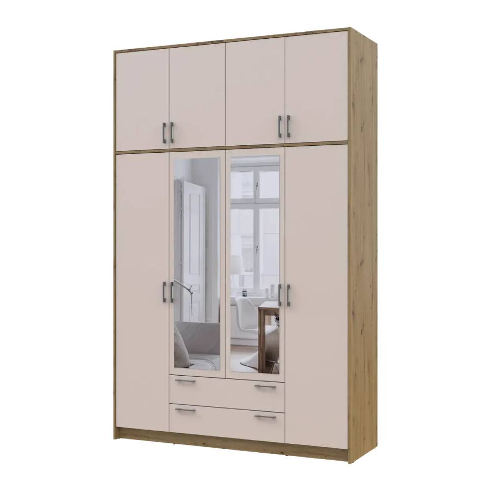 Антресоль высокая Doros Ронди Дуб Артизан/Кашемир 4 ДСП 160х52х65 (DRS-011910) Днепр - изображение 6