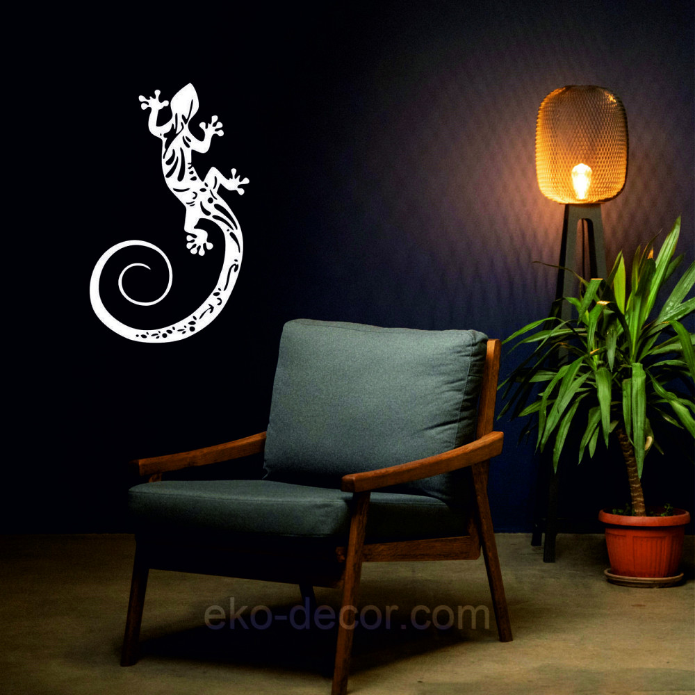 Декоративне настінне 3D Панно «Ящірка» Декор на стіну з об'ємом Київ - фото 4