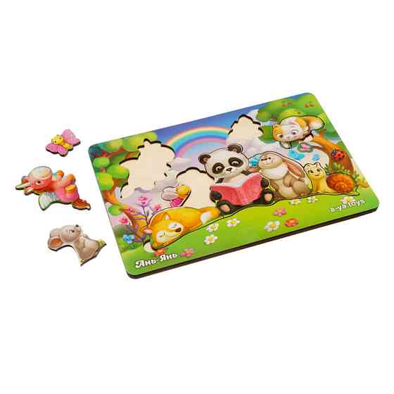 Деревянный пазл-вкладыш 