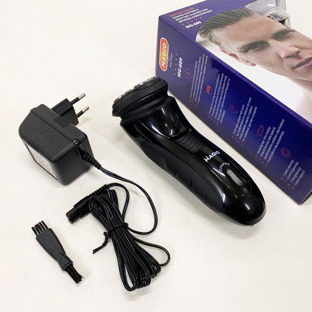 Бритви акумуляторні Magio, Електробритва для бороди, Портативна бритва, Електричне бездротове гоління IM-45 Івано-Франківськ - фото 9