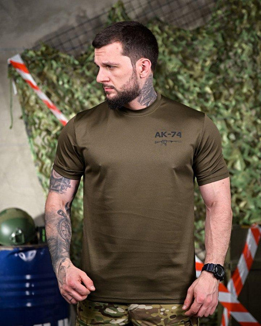 Тактична потовідвідна футболка АК-74 oliva ПП7632 Одеса - фото 5