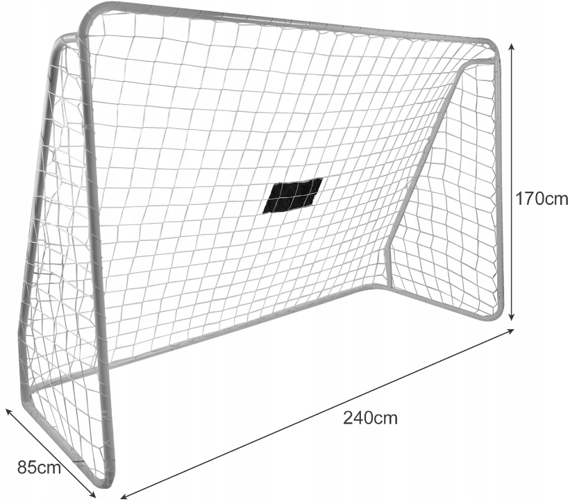 Переносні футбольні ворота тренувальні 240x170x85см (Польща) Київ - фото 2