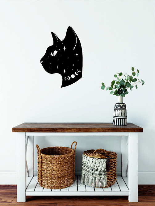 Декоративне настінне 3D Панно «Кіт» Декор на стіну з об'ємом Київ - фото 4