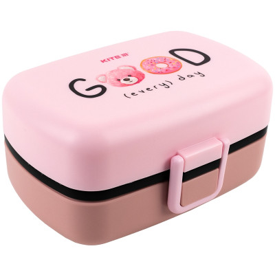 Ланч-бокс детский Kite с наполнением 1150 мл, розовый (K23-180-1) Винница - изображение 1