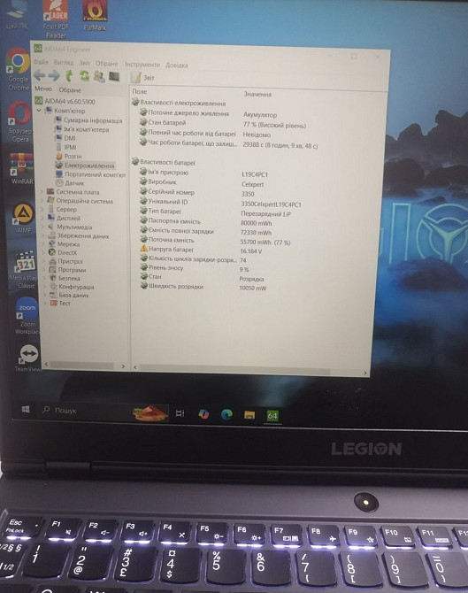 Ноутбук Legion 5 / 120Hz. / Ryzen 7 4800H x 16 CPU / RTX 2060 6Gb. / RAM16GB/ SSD512Gb. Київ - фото 1