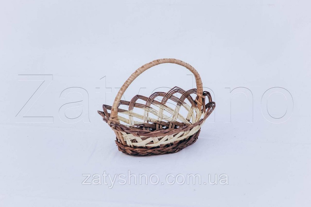 Плетеная корзина из лозы маленькая красивая | корзина пасхальная | корзина на Пасху Киев - изображение 1