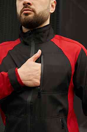 Чоловіча куртка soft shell спортивна софтшел демісезонна softshell осінь весна 'iForce' червона L Одеса