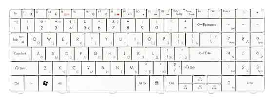 Клавиатура для ноутбука Acer Gateway (NV52) White, RU Вінниця