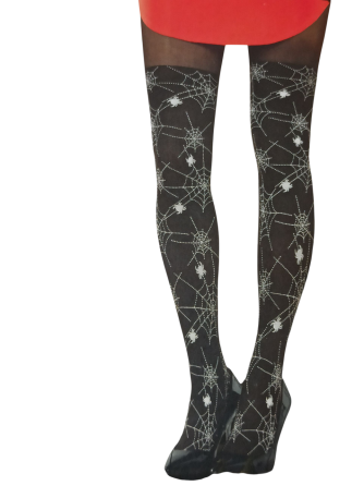 Колготи жіночі павутина з павуками для Хелловіна 50\20den L 46-48 чорний Київ