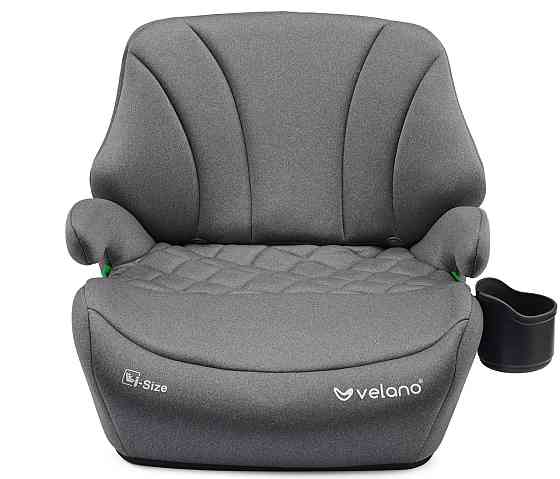 Бустер VELANO Gravo i-Size 125–150 см, ISOFIX + підстаканник, grey Київ