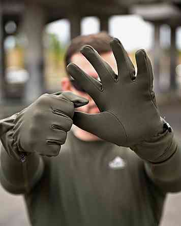 Зимові рукавички SOFSHELL oliva ВТ6325 Одеса