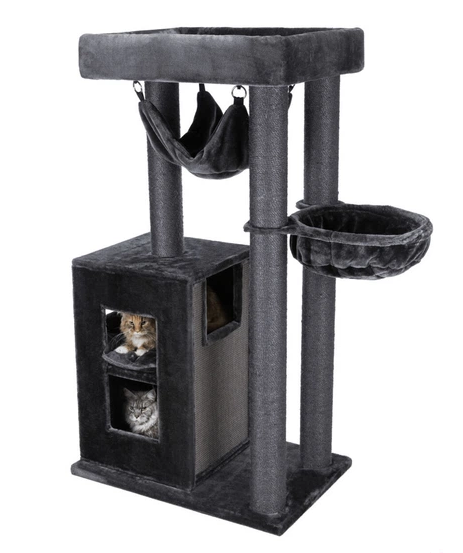 Домик с когтеточками и лежанкой для кошек Trixie Amadeus XXL (Трикси) 90х60х163 см Запорожье - изображение 1