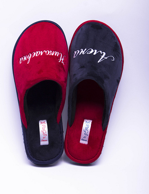 Тапочки с вышивкой женские мужские тапки на заказ от производителя Одесса - изображение 8