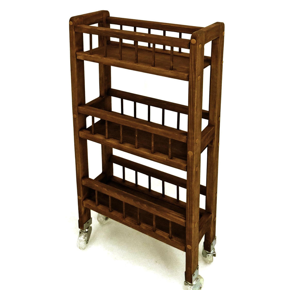 Етажерка для ванної на коліщатах "Ламонт" латте Миколаїв - фото 1