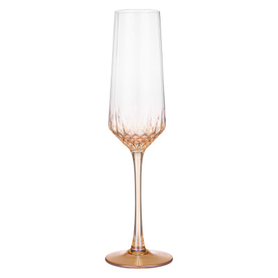 Набор бокалов Ardesto Black Mars Favola 220мл, 2шт, скло, прозоро-золотистий (AR2622G) Винница - изображение 1