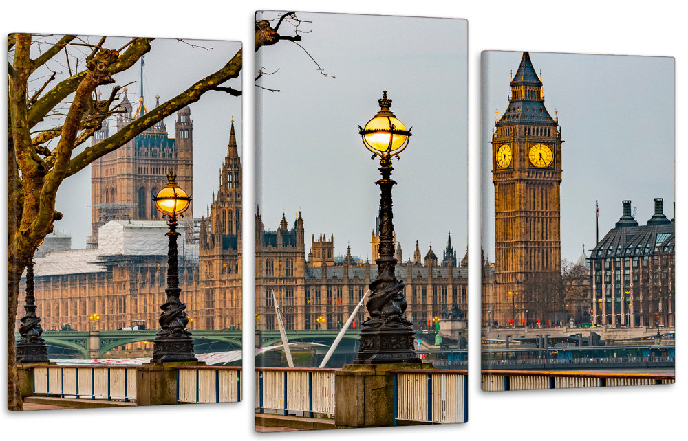 Модульная картина в гостиную / спальню    Лондонський годинник Art-723_3 Київ - фото 1