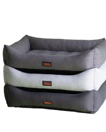 Лежак для собак и котов Happy Peppy (Хэппи Пеппи) Sofa Рогожка 45х60 см, Серый Запорожье