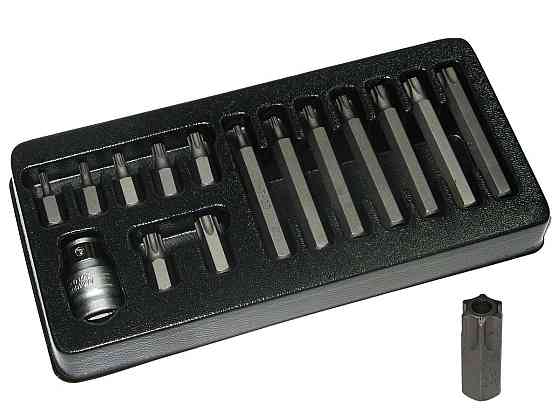 Набор бит 15пр. TORX с углублением KingRoy 31564 Винница