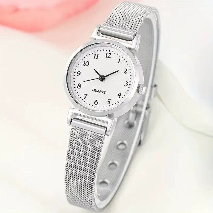 Жіночий подарунковий набір Silver Shine годинник браслет кольє сережки каблучка сріблястий Київ - фото 2