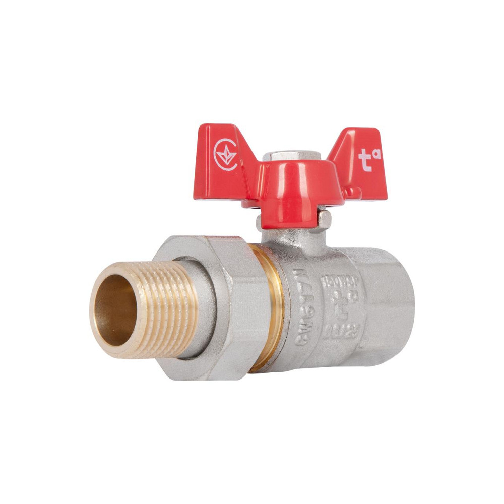 Кран кульовий "Американка" Thermo Alliance Standart 1/2" ВН прямий SD220NW15PN40 Київ - фото 1