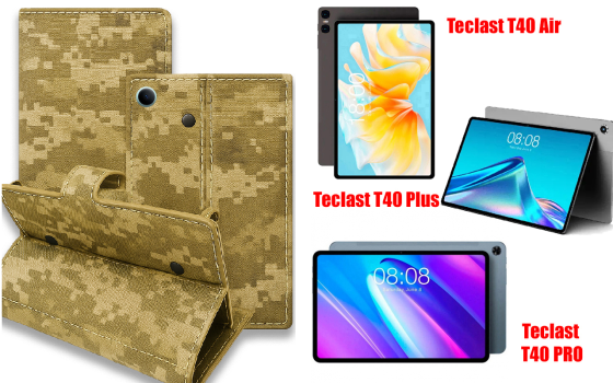 Книжка-трансформер для планшета Teclast T40 Air, T40 Plus, T40 Pro, колір Black Pixel Київ