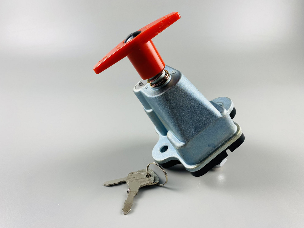 Выключатель массы универсальный механический дистанционный 12/24В (красная медь) 250A + замок + 2 ключа Мукачево - изображение 4