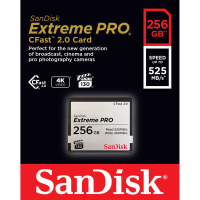 Карта памяти SanDisk 256GB CFast 2.0 Extreme Pro (SDCFSP-256G-G46D) Винница - изображение 2
