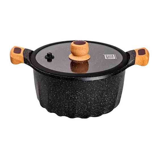 Набор посуды, комплект из 4 кастрюль и сковородок, MGC, черный HP-4-404B Киев