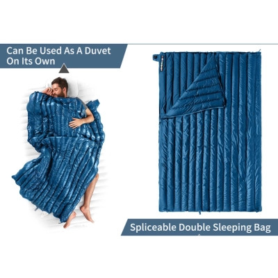 Спальный мешок Naturehike з натуральним пухом CWM295 CNK2300SD013, блакитний (6976023920899) Вінниця - фото 9