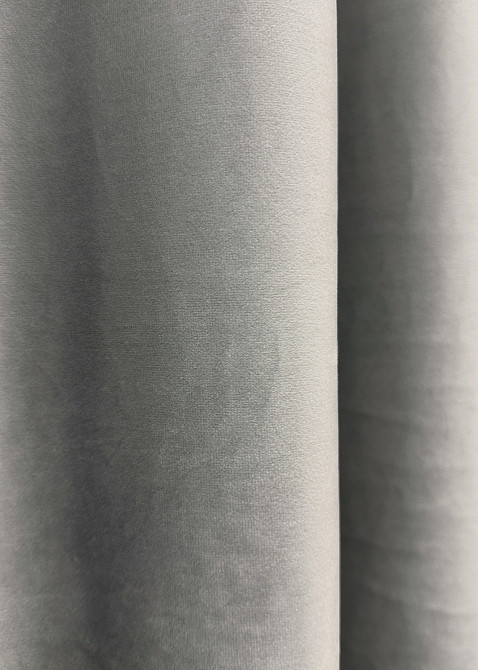 Комплект готовых штор VR-Textil Бархат № 1765ш Светло-серый 150х290 см 2 шт (33-0953) Киев - изображение 8