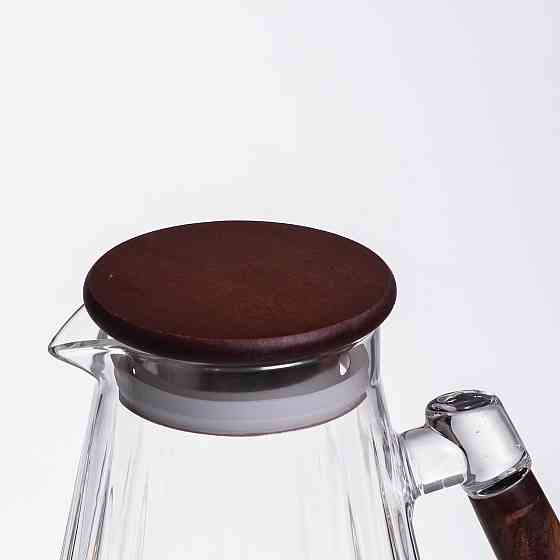 Кувшин для напоїв 1.7 л зі скляною ручкою та кришкою Київ