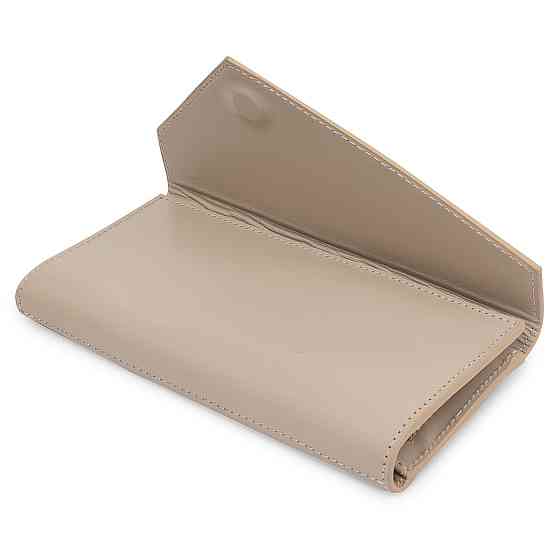 Жіночий класичний гаманець Бежевий (GRANDE PELLE) Київ
