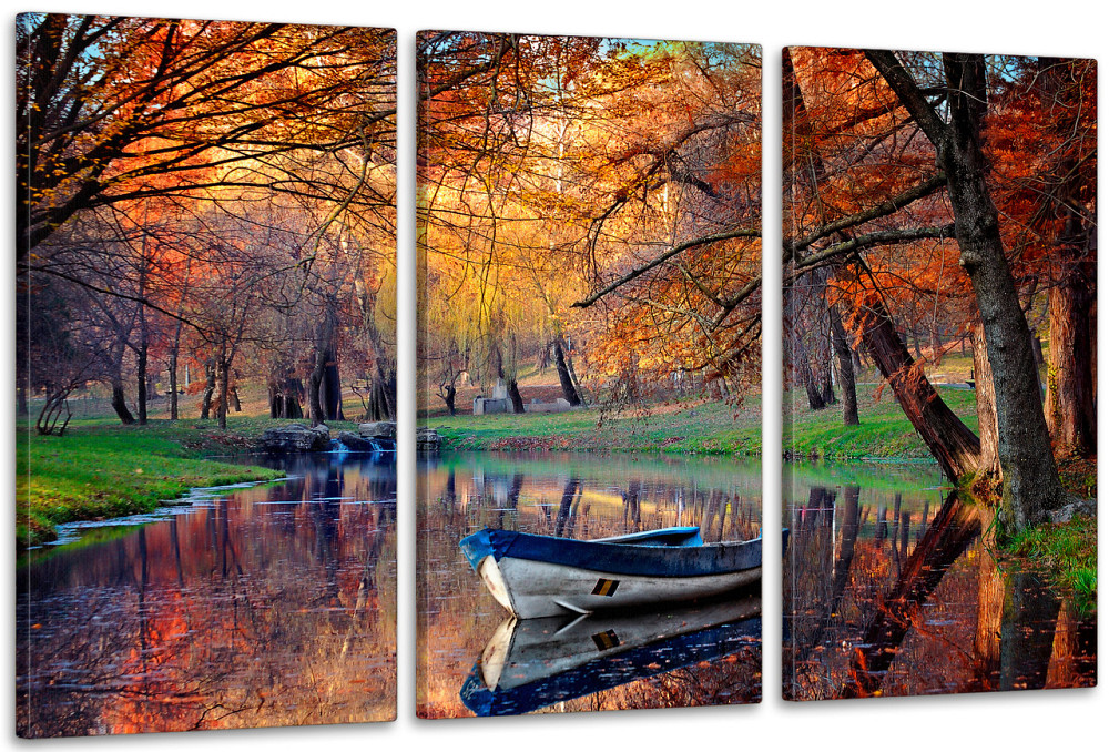 Модульная картина в гостиную / спальню  Гірський   ліс    ART-289_3A 70х130 см Киев - изображение 1