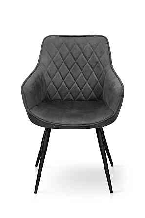 Крісло Наомі, чорний/ велюр темно-сірий Киев