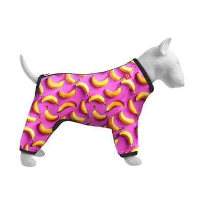Ветровка для животных WAUDOG Clothes Бананы на розовом M 35 (392-4055) Винница