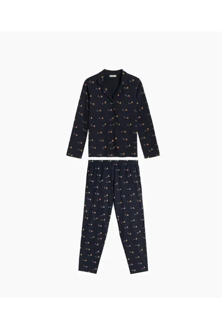 Женская пижама (длинные штаны, длинный рукав) 100% Хлопок Atlantic NLP-484 Киев - изображение 3