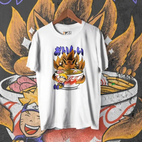 Футболка для подростка мальчика с принтом Наруто Рамен Размер 160 Anime10323 Днепр