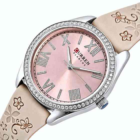 Годинник наручний жіночий Curren Silvia Beige Flower (2 ремінці) Київ