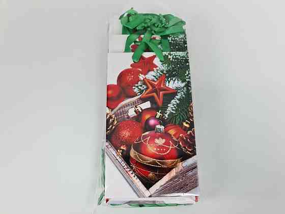 Пакеты новогодние ,бумажные ,подарочные , Малый 11/18/5  - -024 (12 шт) Харьков