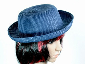 Шляпка с полями синяя Киев - изображение 1